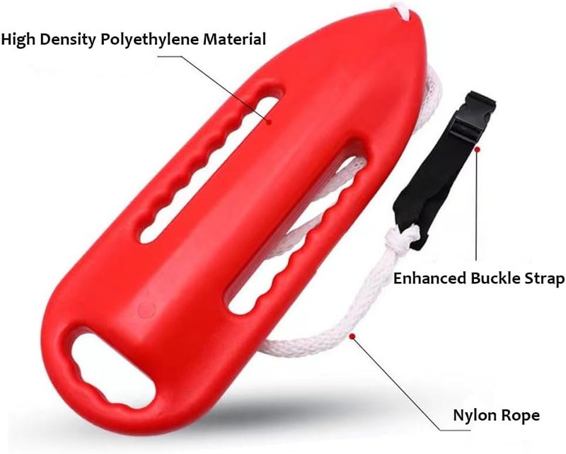 Beiruoyu 3 Handle Rescue Can Swimming Float Rescue Buoy 220N for Water Life Saving Safe Swim Training Swim Buoy Safety Float with Adjustable Waist Belt - Image 3